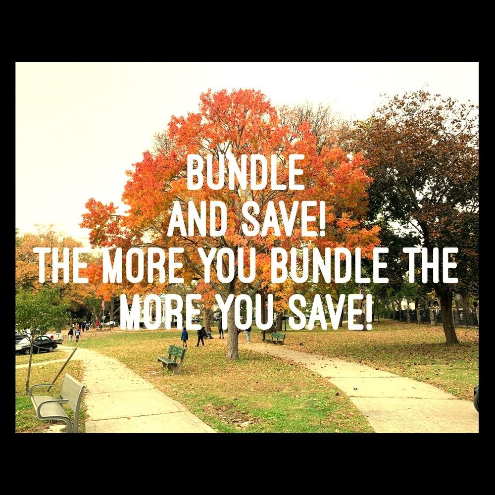 Bundle and save! 15% off 2 or more items!
